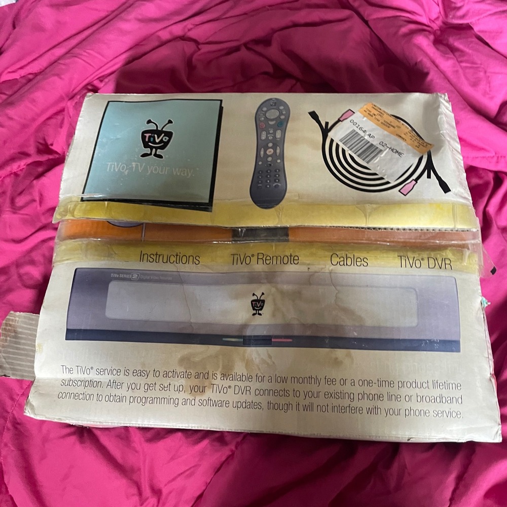 TiVo Series 2 Digital Video Recorder DVR Remote‎ Cables Instructions